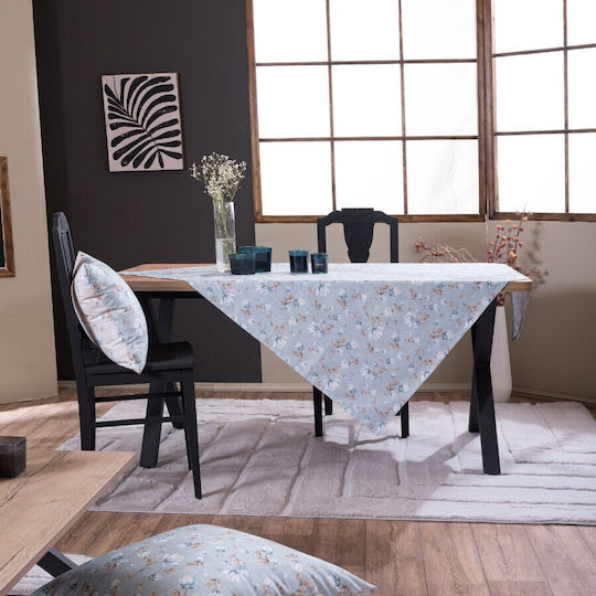 Teoran Tischtuch Ferrol Hellblau 135x135cm