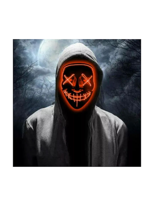 Halloween Mask Zola Black Orange Lights