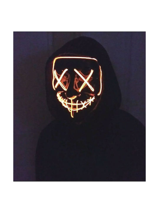 Halloween Mask Zola Black Orange Lights