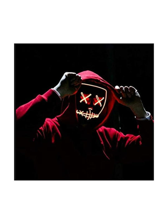 Halloween Mask Zola Black Orange Lights