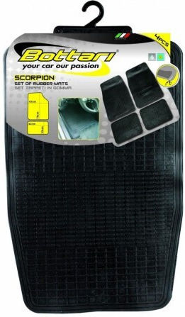 Set de 4 covorașe auto universale din cauciuc "nou Scorpion" Bottari