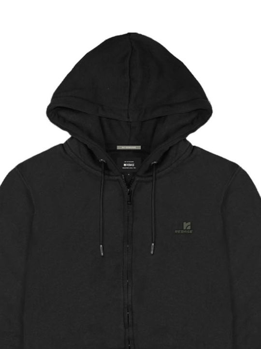 Rebase Sweatshirt with Hood Black