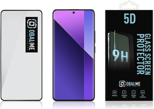 Obal:Me 5D Tempered Glass Negru (Redmi Note 13 Pro+)