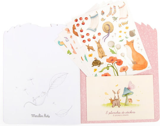 Les Rosalies Malbuch Sticker Moulin Roty