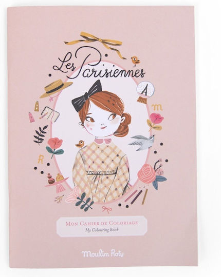 Carte de colorat Doamne pariziene Moulin Roty