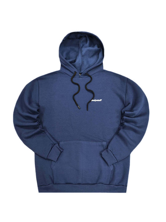 Body Staff Men's Sweatshirt with Hood Blue