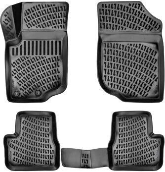 Set Covorașe Auto Tip Disc din Cauciuc Peugeot 207 2006-2014