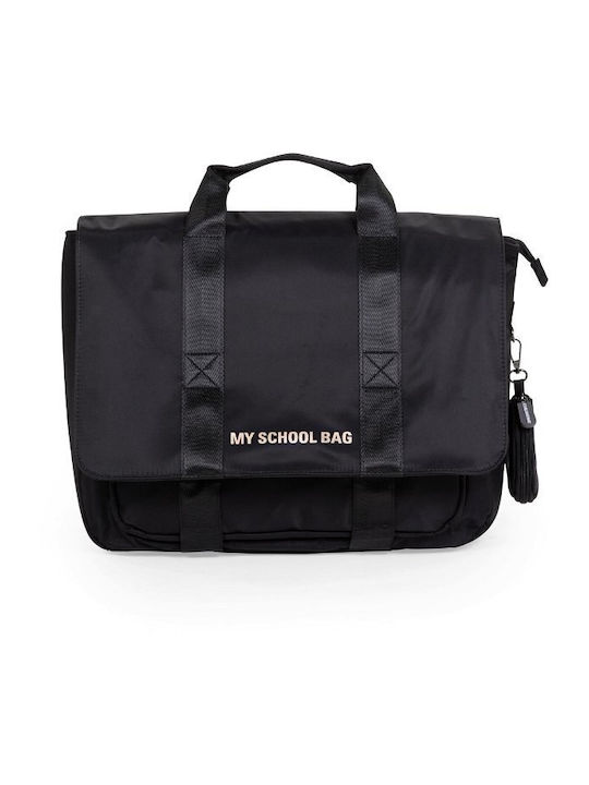 School Bag Black Gold