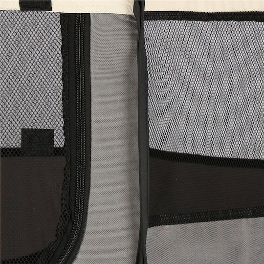 Extensibil Parc pentru Câini Octagon din Material Textil de Culoare Gri 91 x 34cm