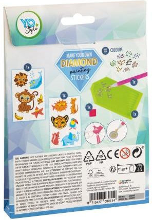 Set Creativ Creează-ți Propriile Autocolante cu Pietre Prețioase și Diamante Grafix