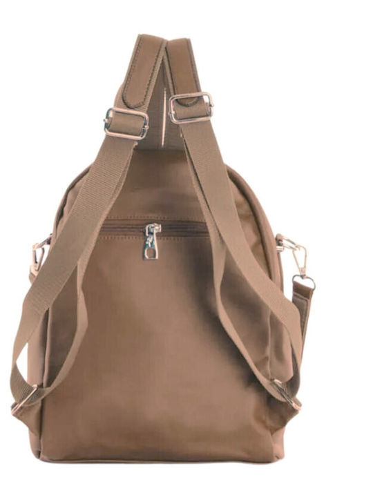 Mega Bag Leather Women's Bag Backpack Tabac Brown