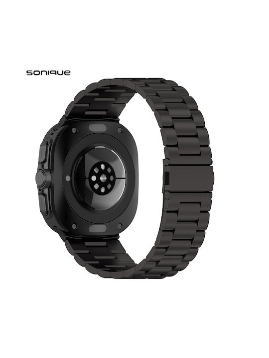 Sonique Strap Stainless Steel Black (Samsung Galaxy Watch 7 Ultra)