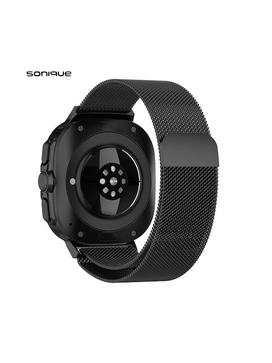 Sonique Strap Stainless Steel Black (Samsung Galaxy Watch 7 Ultra (47mm))