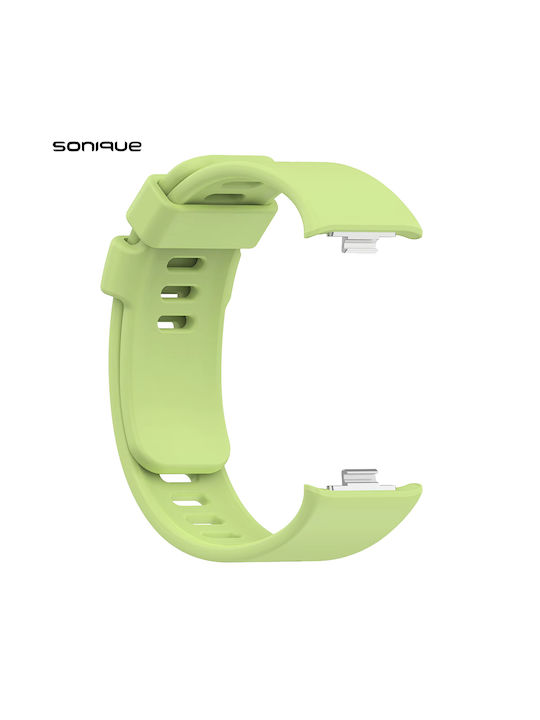 Curea din Silicon Sonique Color Xiaomi Redmi Watch 4 5 6 Smart Band 8/9 Pro Verde-Lime
