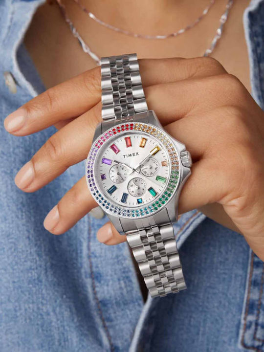 Timex Women's Watch with Silver Metal Bracelet
