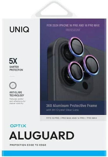 Uniq Camera Lens Glass Iridescent for iPhone 16 Pro, iPhone 16 Pro Max