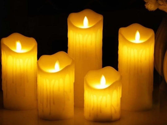 Lumânare Decorativă LED Zola Buton Pornit/Oprit Model Flacără Naturală 7x5 Cm Lumânare Decorativă LED Zola Buton Pornit/Oprit Model Flacără Naturală 7x5 Cm