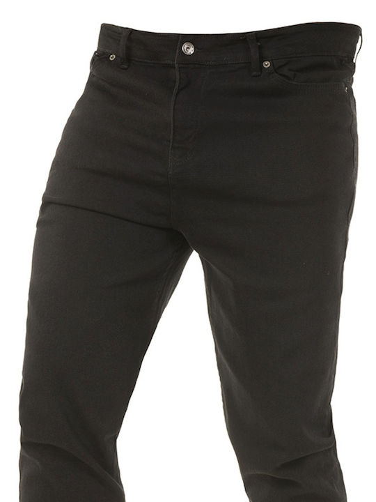 Men's Jeans Pants with Regular Straight Fit Black