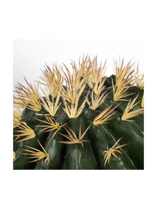 Artificial Plant in Pot Cactus Echinocactus Green 52cm Supergreens