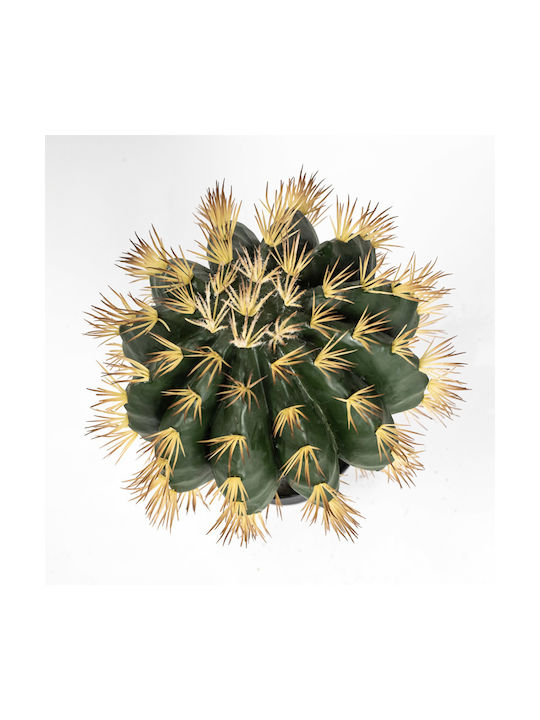 Artificial Plant in Pot Cactus Echinocactus Green 52cm Supergreens