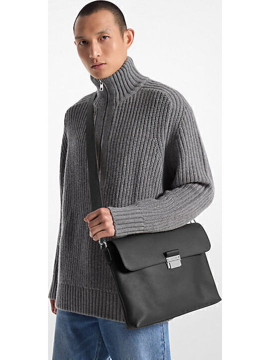 Hudson Leather Men's Bag Handbag Black