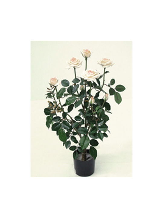 Zaros Artificial Plant in Pot Rose White 70cm