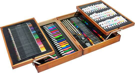 Painting Set Wooden 45x32cm 174pcs