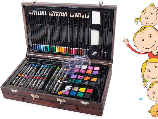 Set de Colorat Lemn 34x23cm 143buc