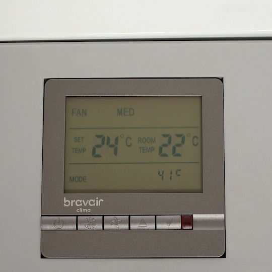 Bravair Clima FCL-140 Floor-Ceiling Fan Coil 9/14.8kW 168x23.5x55.5cm White