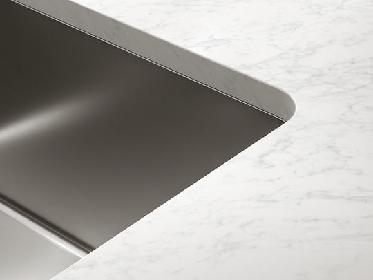 Franke Mythos MYX 110-16 Υποκαθήμενος Σατινέ 20x44cm Ασημί