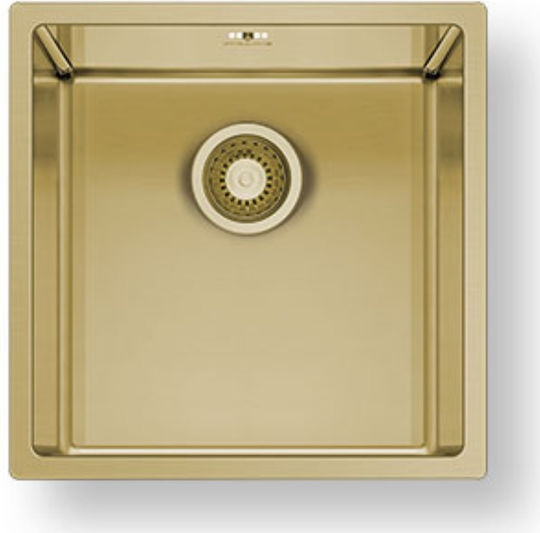 Pyramis Astris Colora 101055401 Undermount Sink Inox W40xD40cm Gold
