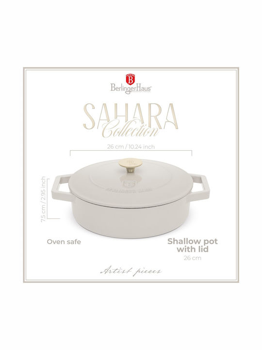 Berlinger Haus Sahara Collection Ρηχή Κατσαρόλα από Μαντέμι 2.57lt / 26cm