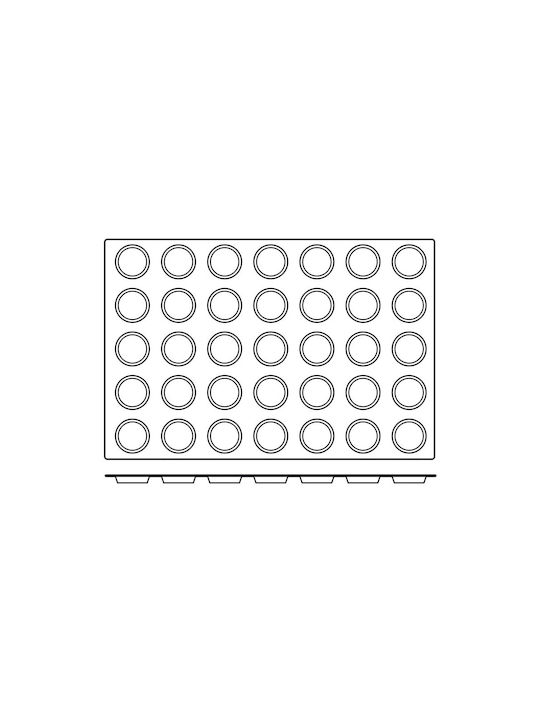 Ready Форма за сладкарство от силикон 60x40бр 1бр