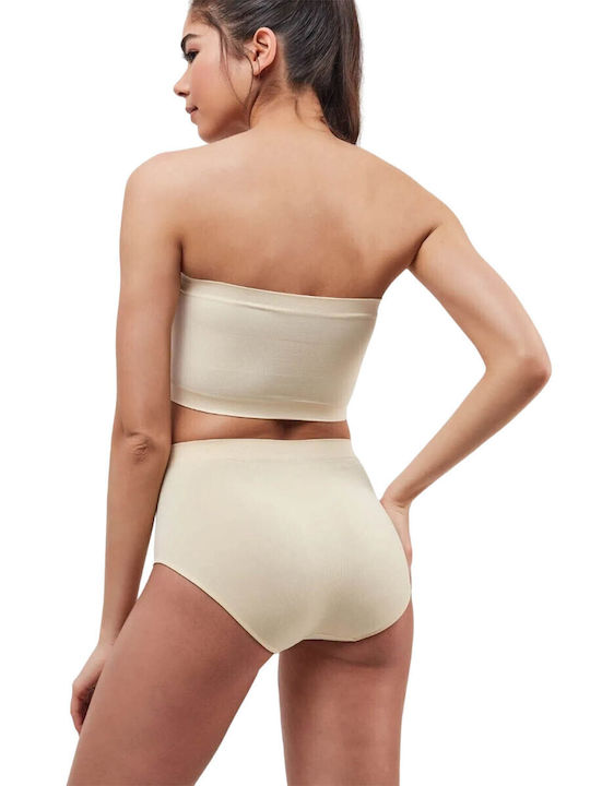 Ψηλόμεσα Γυναικεία Slip 2Pack Μπεζ