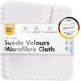 Πανιά Εφαρμογής Κεραμικής Προστασίας Chemicalworkz Suede Towel Pack 10×10cm Λευκό Σετ 10