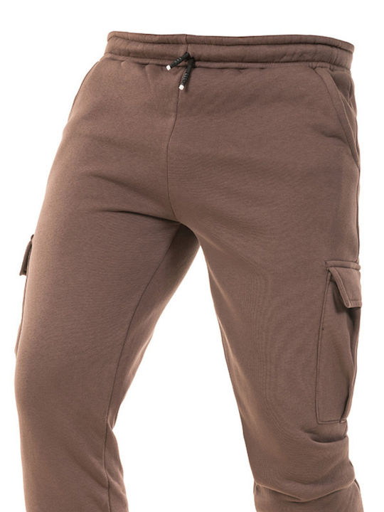 Al Franco Men's Sweatpants Brown