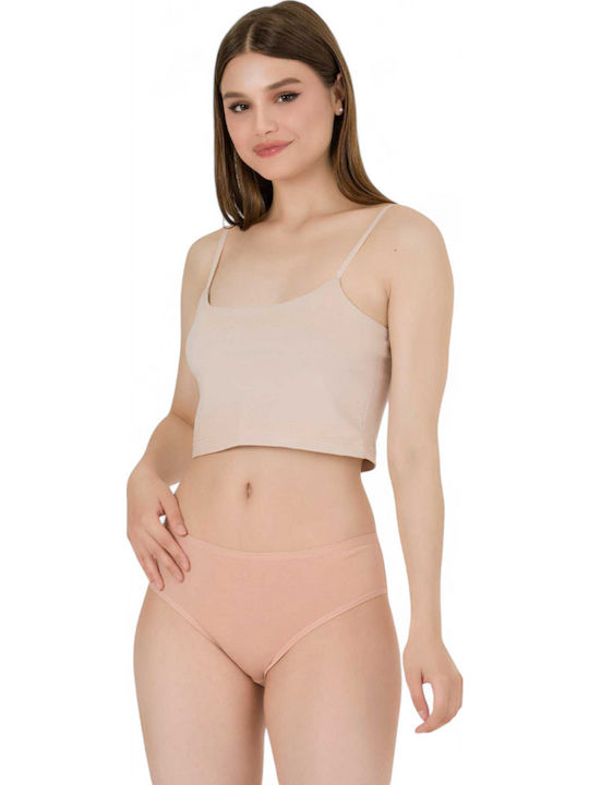 Βαμβακερά Ψηλόμεσα Γυναικεία Slip 3Pack Πολύχρωμο