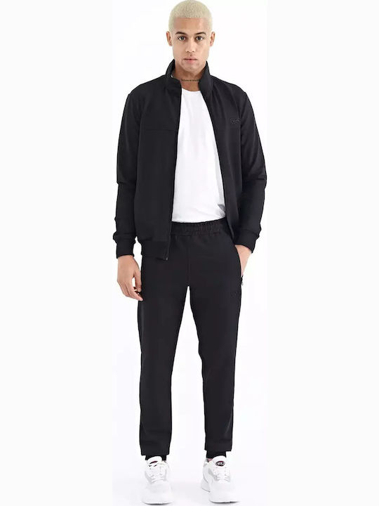 Tracksuit with Elastic Black