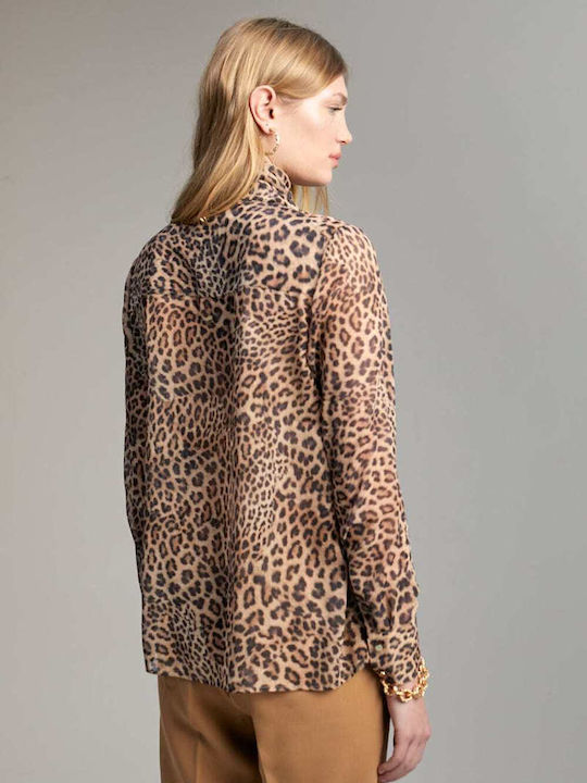 Lola Casademunt Women's Long Sleeve Shirt Animal Print