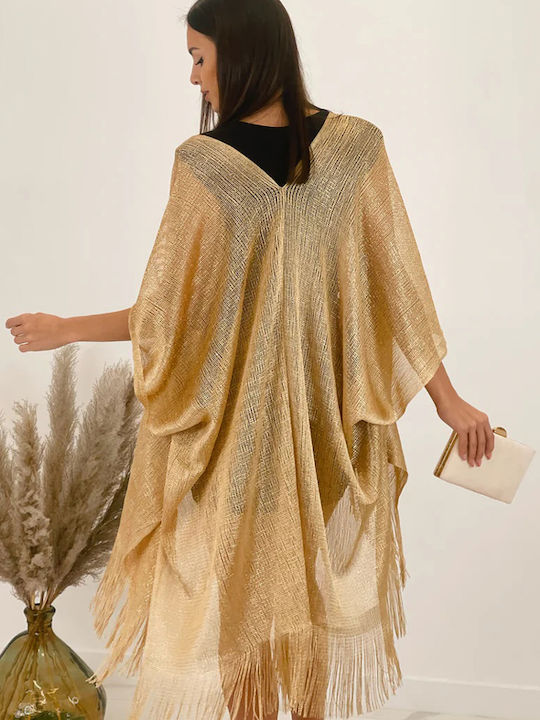 Long Women's Kimono Gold