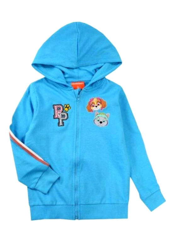 Nickelodeon Kids Sweatshirt Cardigan Cotton with Hood Mint