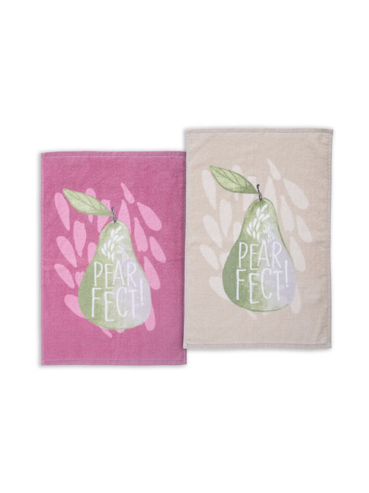 Nef-Nef Homeware Pearfect Ποτηρόπανο από 100% Βαμβάκι σε Μωβ Χρώμα 40x60cm Nef-Nef Homeware Pearfect Ποτηρόπανο από 100% Βαμβάκι σε Μωβ Χρώμα 40x60cm