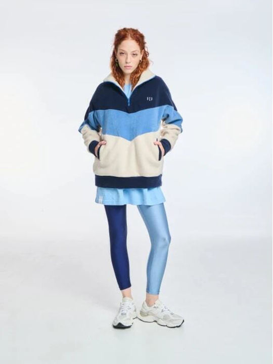 PCP Winter Women's Fleece Blouse with Hood Baby Blue