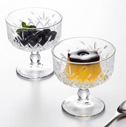 Espiel Timeless Eisschüssel Rund Glas Transparent mit Durchmesser 9.8cm