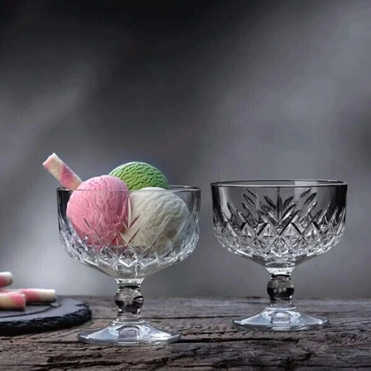 Espiel Timeless Eisschüssel Rund Glas Transparent mit Durchmesser 9.8cm