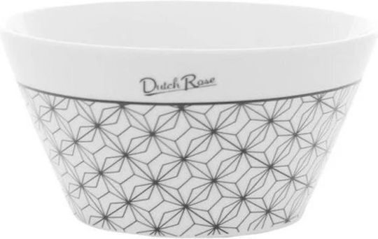 Dutch Rose Star Müslischüssel Rund aus Porzellan Black & White mit Durchmesser 14cm