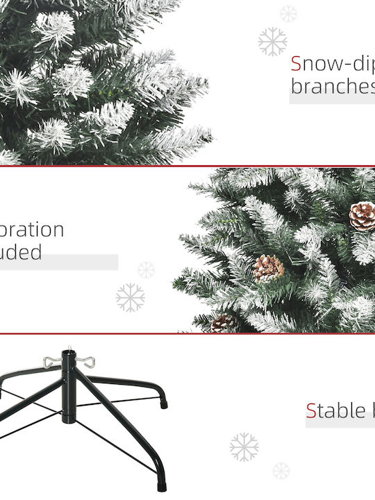 Weihnachtsbaum Beschneit 150cm mit 464 Abnehmbar Zweige