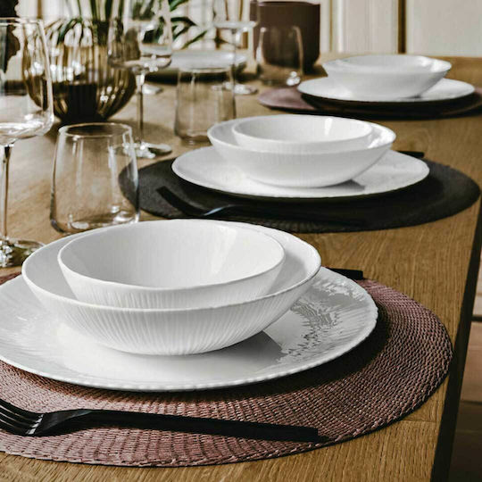 Bormioli Rocco Coconut Plate Desert made of Porcelain White with Diameter 21cm