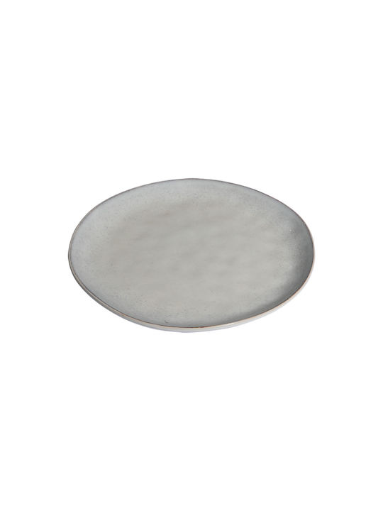 Estia Vignette Stoneware Чиния Плитко Керамика Сив с Диаметър 21см
