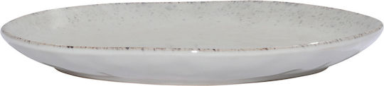 Estia Vignette Stoneware Teller Untiefe Keramik Gray mit Durchmesser 27cm 4Stück